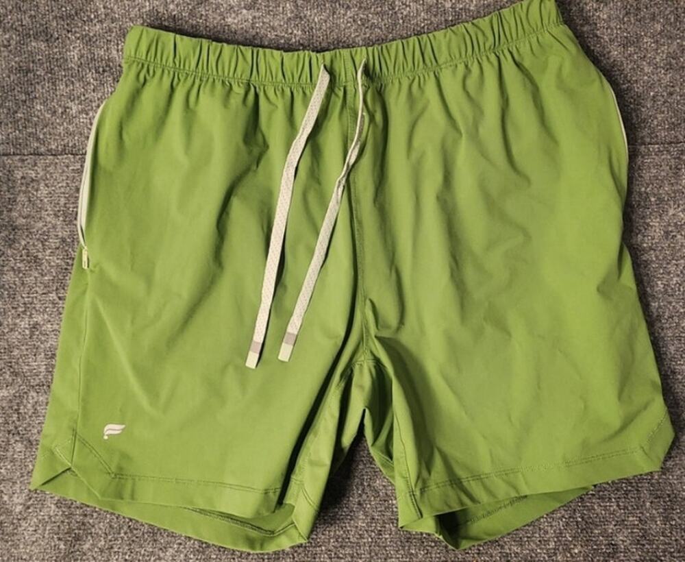 Fabletics Mens Golf Shorts Athletic Performance Activewear Lime Green Size XL